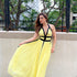 Dusk Lemon Backless Dress
